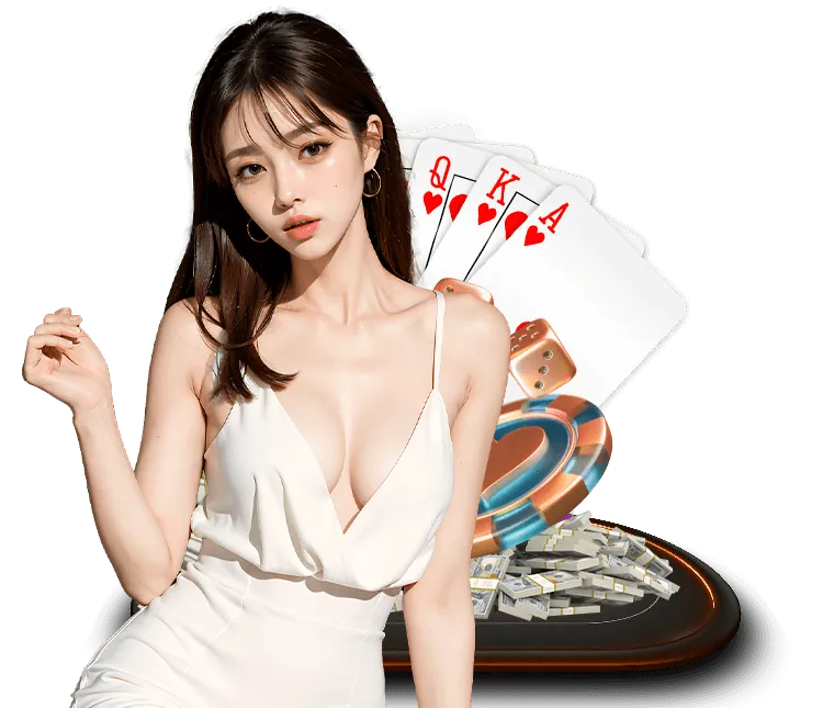 Bàn Poker với chip và bài